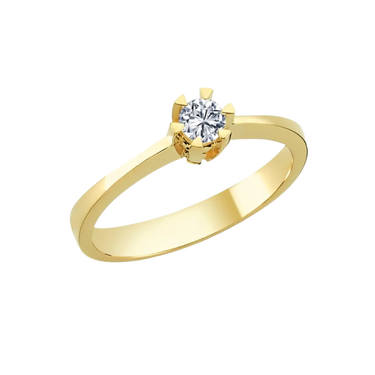 14kt. STAR ring med 0,15ct. W-si 6 greb fra Nuran