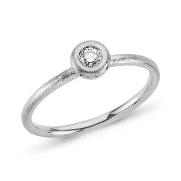 14kt. DOT ring med 0,10ct. W-si fra Nuran