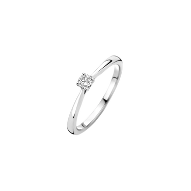 Ring 0,15 ct. - 14 kt. Hvidguld
