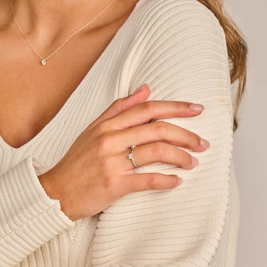 Ring 0,25 ct. - 14 kt. Hvidguld