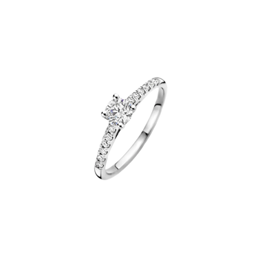 Ring 0,58 ct. - 14 kt. Hvidguld