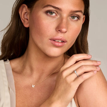 Ring 0,30/0,15 ct. - 14 kt. Hvidguld