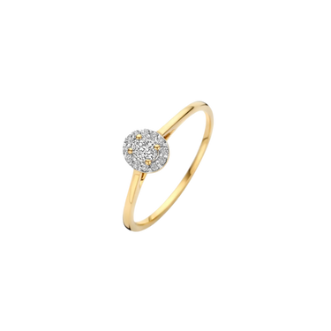 Ring 0,12/0,08 ct. - 14 kt. Guld