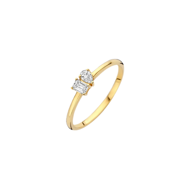 Ring 0,15/0,10 ct. - 14 kt. Guld