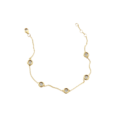 Armbånd 0,55 ct. - 14 kt. Guld