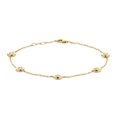 Armbånd 0,55 ct. - 14 kt. Guld