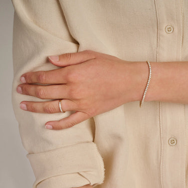 Armbånd 4,02 ct. - 14 kt. Guld