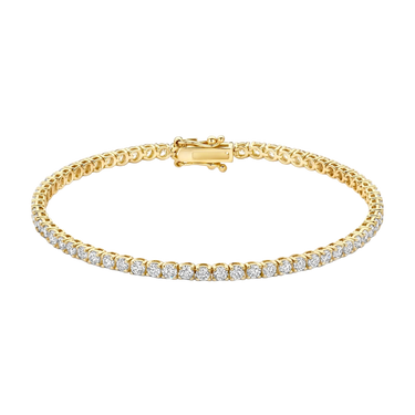 Armbånd 4,02 ct. - 14 kt. Guld med diamanter, elegant armbånd til hverdag og fest