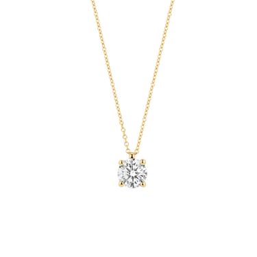 Halskæde m. Vedhæng 0,45 ct. - 14 kt. Guld