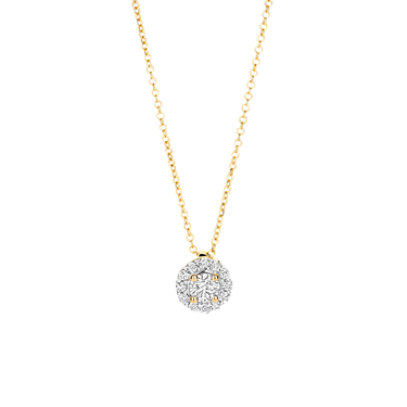 Halskæde m. Vedhæng 0,22 ct. - 14 kt. Guld