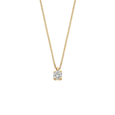 Halskæde m. Vedhæng 0,15 ct. - 14 kt. Guld