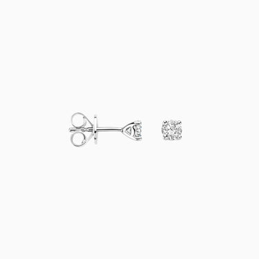 Ørestikker 2x 0,20 ct. - 14 kt. Hvidguld