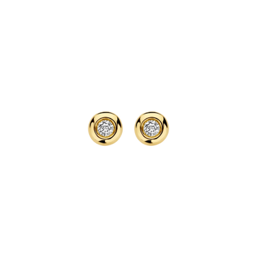 Ørestikker 2x 0,10 ct. - 14 kt. Guld