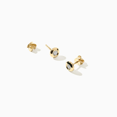 Ørestikker 2x 0,10 ct. - 14 kt. Guld