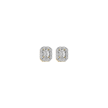 Ørestikker 2x 0,15/0,10 ct. - 14 kt. Guld