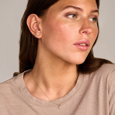 Ørestikker 2x 0,0550 ct. - 14 kt. Guld
