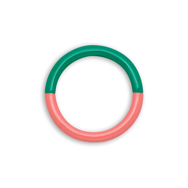 Double Color Ring - Messing fra LULU Copenhagen
