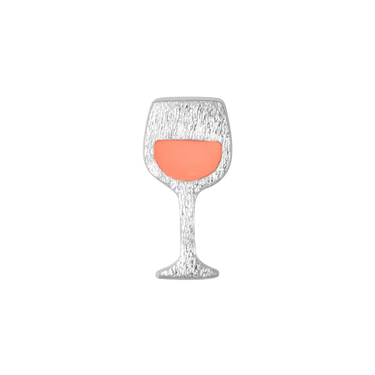 Friday Rosé Ørering - Forsølvet Messing fra LULU Copenhagen