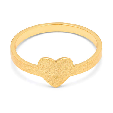 Love Ring - Forgyldt Sølv