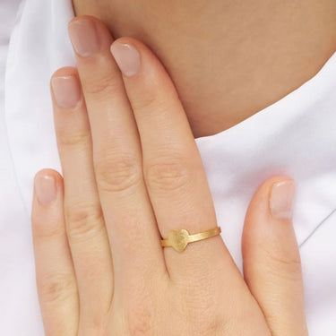 Love Ring - Forgyldt Sølv
