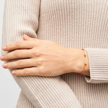 Love U Armbånd - Forgyldt Messing fra LULU Copenhagen
