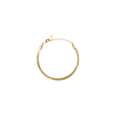 Thin Snake Armbånd Medium - Forgyldt Stål fra Mockberg