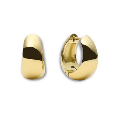 Aura Bold Hoops - Forgyldt Stål