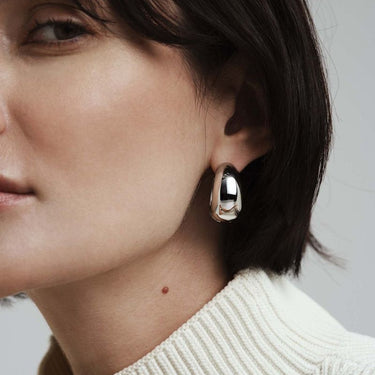 Aura Bold Hoops - Stål
