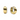Edge Ribbed Small Gold Hoops - Forgyldt Stål