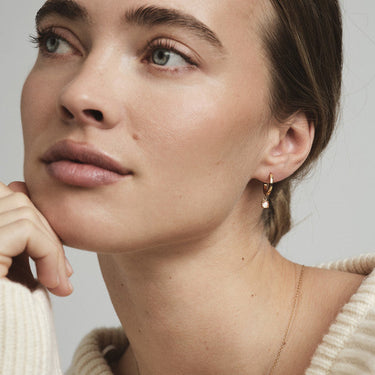 Jolie Champagne Hoops - Forgyldt Stål