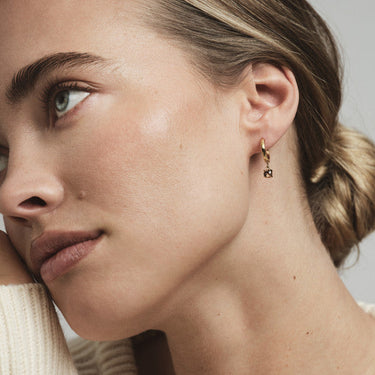 Jolie Coffee Hoops - Forgyldt Stål