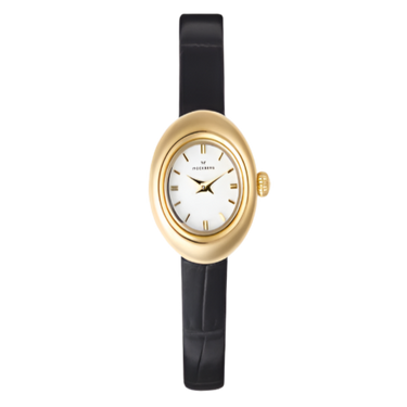 Belle Oval Petite Leather Gold MB1412