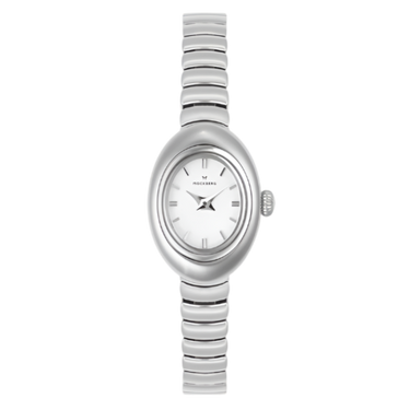 Belle Oval Petite Steel MB1417