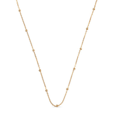 Beaded Chain Halskæde - Forgyldt