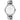 Native White Dial with Silver Chain Watch Strap fra Nordgreen
