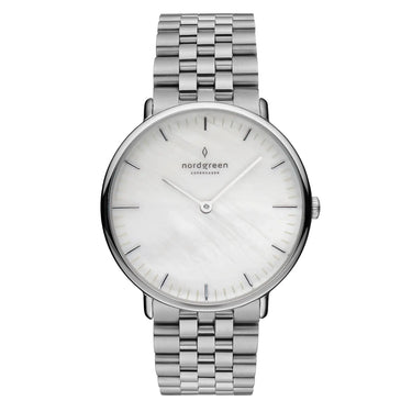 Native // 32mm // silver // mp 5-Link strap fra Nordgreen