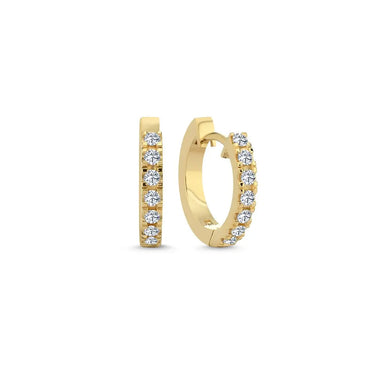 Creoler m. 0,28 ct. W/SI - 14 kt. fra Nuran