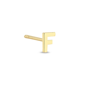 Bogstav Ørestik F - 14 kt. Guld