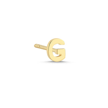 Bogstav Ørestik G - 14 kt. Guld