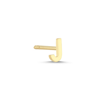 Bogstav Ørestik J - 14 kt. Guld