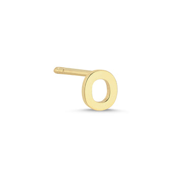 Bogstav Ørestik O - 14 kt. Guld