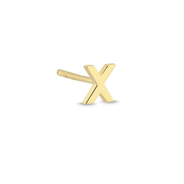 Bogstav Ørestik X - 14 kt. Guld