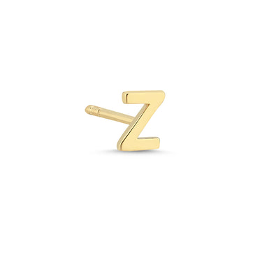 Bogstav Ørestik Z - 14 kt. Guld