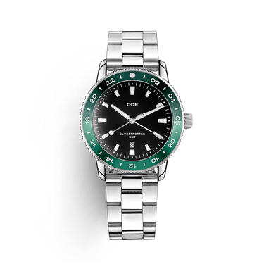 The Globetrotter GMT Grøn Urkasse &amp; Sort Urskive fra ODE