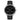 Pioneer Textured Black Dial with Black Leather Strap fra Nordgreen