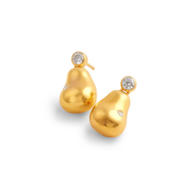 Chubby Drop ørestik - Forgyldt fra Lush Lush Jewelry