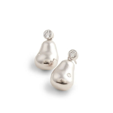 Chubby Drop ørestik - Sølv fra Lush Lush Jewelry
