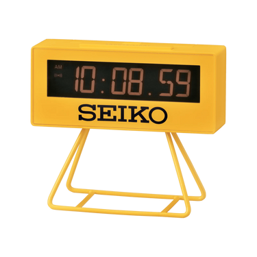 Mini Marathon Vækkeur Large - Gul fra Seiko Clocks