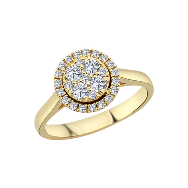 Posh Ring m. 0,45 ct. W/si - 14 kt. Guld fra Nuran