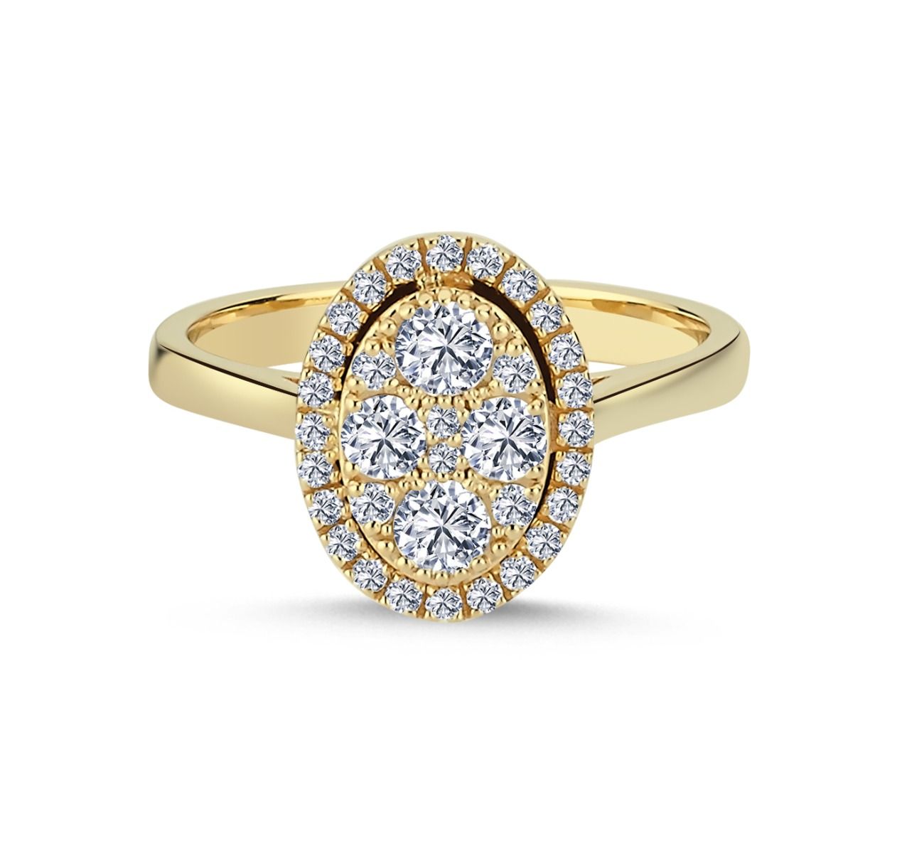 Posh Ring m. 0,64ct. W-si - 14kt. fra Nuran